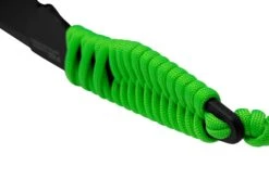 ANV Knives P100 Sleipner Cerakote, Neon Green Paracord, P100-043, Black Kydex Sheath, Couteau De Cou -Couteaux Boutique ANVP100 043 04 anv