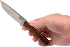 Bark River Bravo Necker II CPM 154CM, Desert Ironwood, Brown Sheath -Couteaux Boutique BRK07 002DIW2 06 bark river brk07 002diw2 06