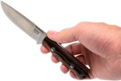 Bark River Bravo Necker II CPM 154CM, Burgundy Snakeskin Micarta -Couteaux Boutique BRK07 002SBC 06 bark river brk07 002sbc 15