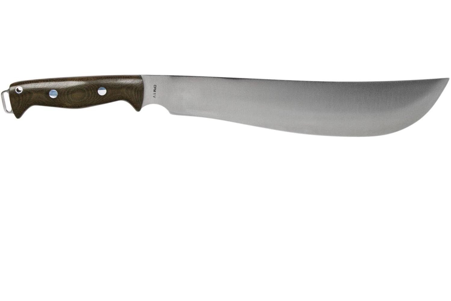 Bark River Bravo Machete CPM 1V Green Canvas Micarta Machette 4 Bark River Bravo Machete CPM 1V Green Canvas Micarta Machette – Image 2