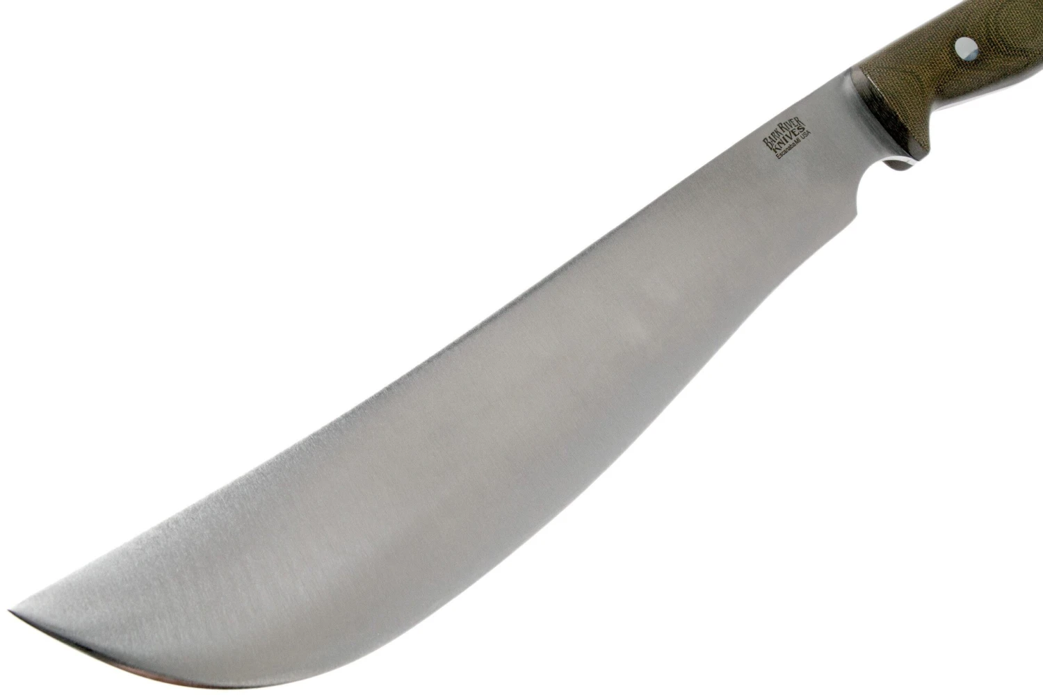 Bark River Bravo Machete CPM 1V Green Canvas Micarta Machette 5 Bark River Bravo Machete CPM 1V Green Canvas Micarta Machette – Image 3