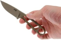 ESEE Izula Dark Earth IZULA-DE Couteau De Cou Avec étui Noir + Clip Ceinture -Couteaux Boutique EE IZULA DE 03 esee knives ee izula de 03