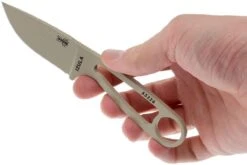 ESEE Izula Desert Tan IZULA-DT Couteau De Cou Avec étui Et Noir + Clip Ceinture -Couteaux Boutique EE IZULA DT 03 esee knives ee izula dt 03