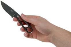 ESEE Izula Tactical Gunsmoke IZULA-TG-B Couteau De Cou Avec étui Noir, Plaquettes De Manche Et Clip Ceinture -Couteaux Boutique EE IZULA TG 03 esee knives