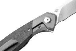 Kizer Grazioso Ki4572A1, 20CV, Black Titanium Carbon Fiber Couteau De Poche, Manganas Design -Couteaux Boutique KZKI4572A1 06 kizer