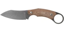 LionSteel H1 Skinner CVN Natural Canvas Micarta Couteau Fixe, Tommaso Rumici Design