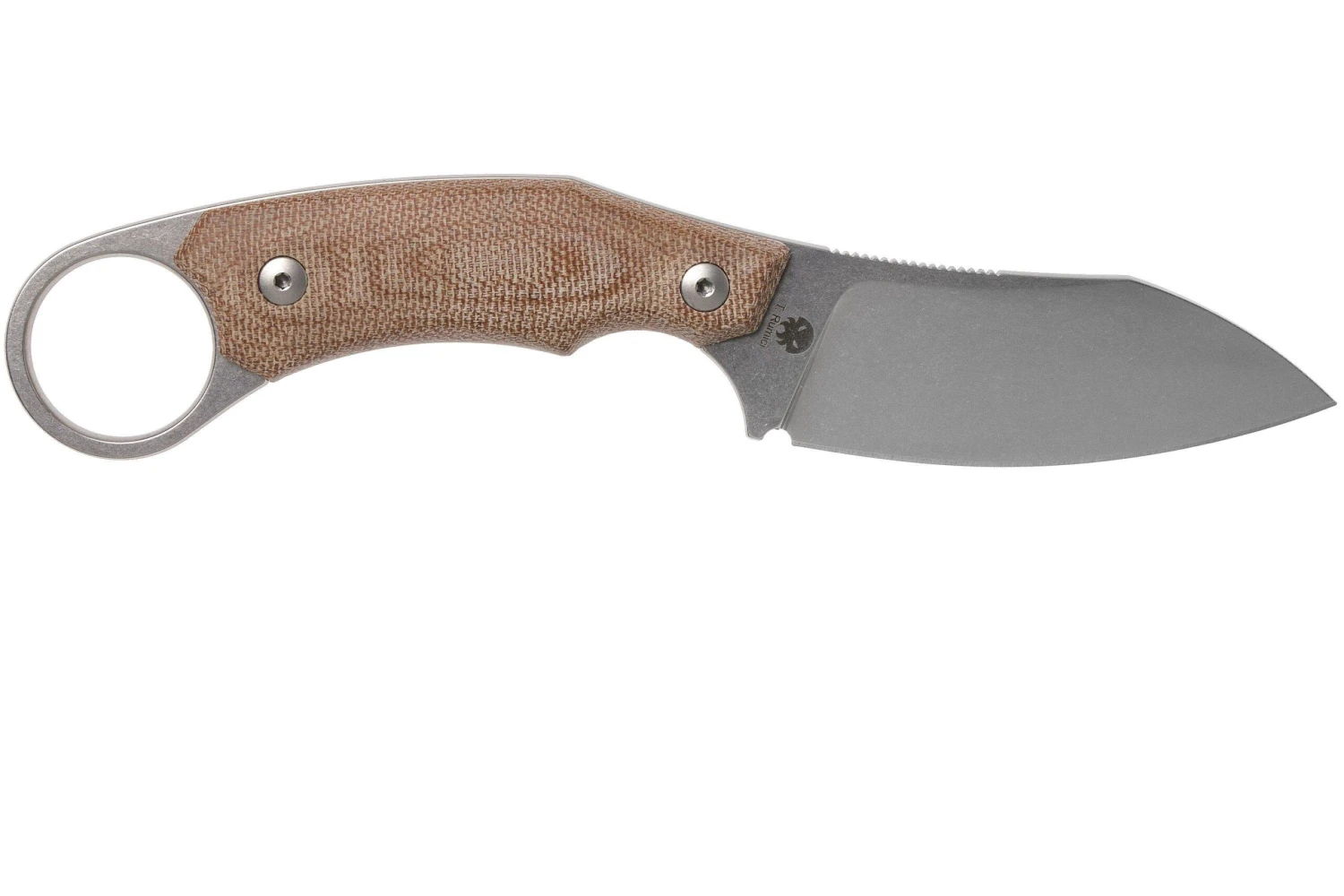 LionSteel H1 Skinner CVN Natural Canvas Micarta Couteau Fixe, Tommaso Rumici Design 4 LionSteel H1 Skinner CVN Natural Canvas Micarta Couteau Fixe, Tommaso Rumici Design – Image 2