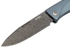 LionSteel Thrill TL-D-BL Damascus, Blue Titanium Integral Slipjoint Couteau De Poche -Couteaux Boutique LI TL D BL 03 lionsteel