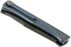 LionSteel Thrill TL-D-BL Damascus, Blue Titanium Integral Slipjoint Couteau De Poche -Couteaux Boutique LI TL D BL 06 lionsteel