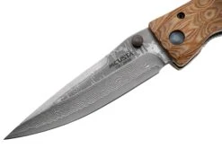 Mcusta MC-0182D Sengoku Toyotomi Hideyoshi, Yellow Pakkawood, Couteau De Gentleman -Couteaux Boutique MC 0182D 03 mcusta