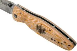 Mcusta MC-0182D Sengoku Toyotomi Hideyoshi, Yellow Pakkawood, Couteau De Gentleman -Couteaux Boutique MC 0182D 07 mcusta