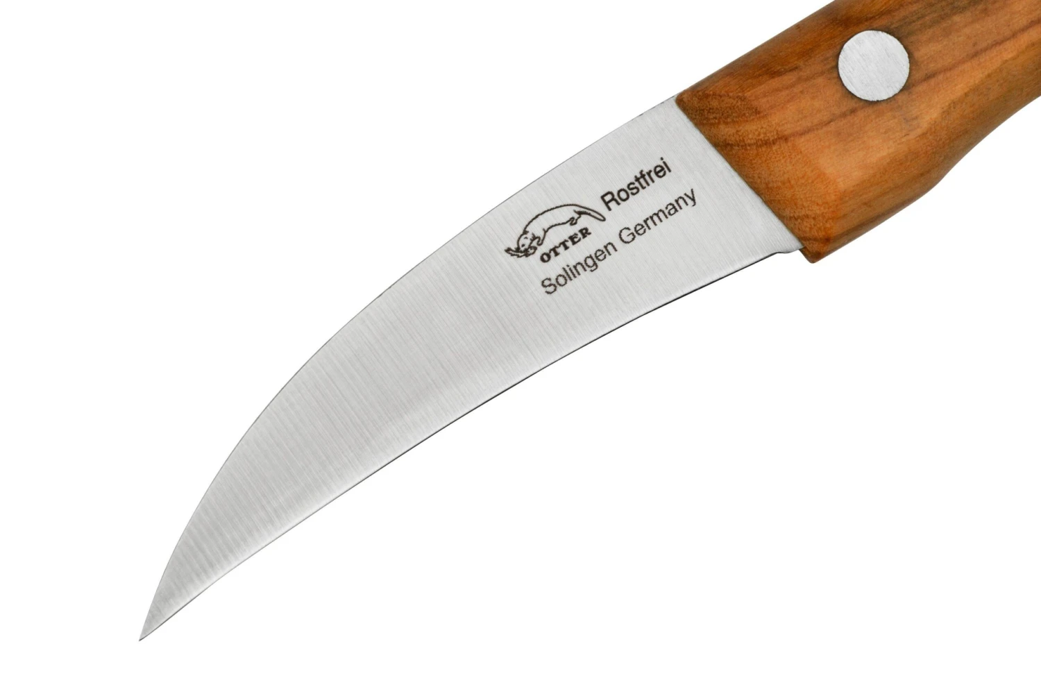 Otter Paring Knife 1011 OL Curved Stainless Olive, Couteau à éplucher 5 Otter Paring Knife 1011 OL Curved Stainless Olive, Couteau à éplucher – Image 3