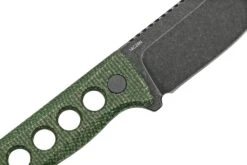 QSP Knife Canary QS141-C2 Blackwashed, Black Green G10, Couteau De Cou -Couteaux Boutique QS141 C2 05 qsp