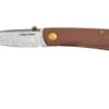 Real Steel Luna Boost Premium, Damascus, Brown Micarta, Couteau De Poche Knivesandtools Exclusive -Couteaux Boutique RL7078 01 realsteel