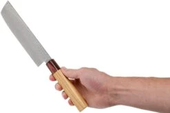 Sakai Takayuki Nakiri 33-Layer Damascus Hammered WA 16 Cm -Couteaux Boutique TA07473 06 sakai takayuki